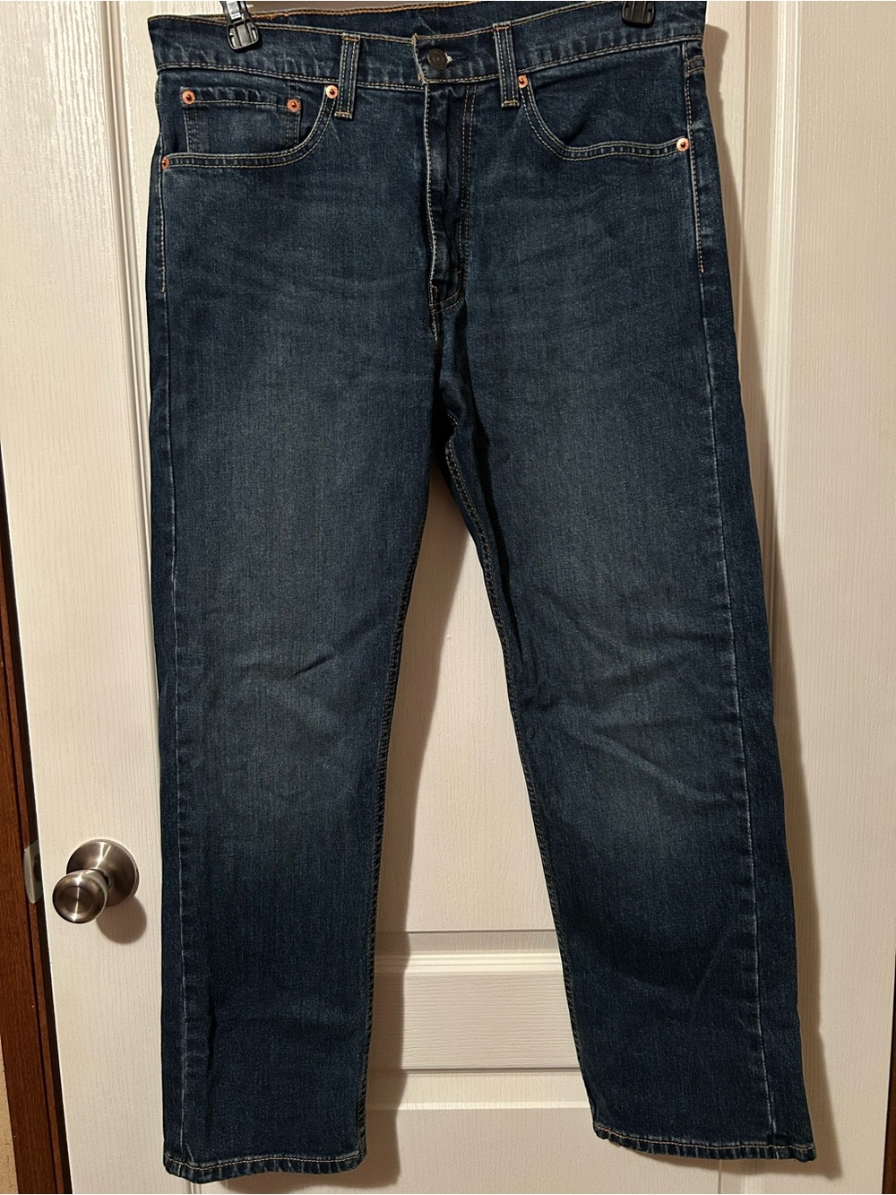 Levi’s 505 Men's Relaxed-Fit Dark Blue Jeans